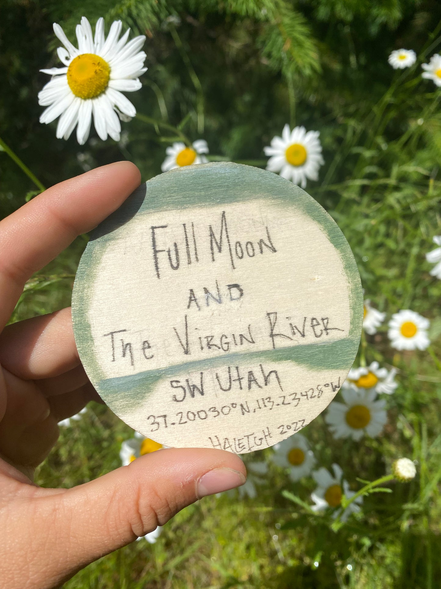 “Full moon and the Virgin River” Original Painting