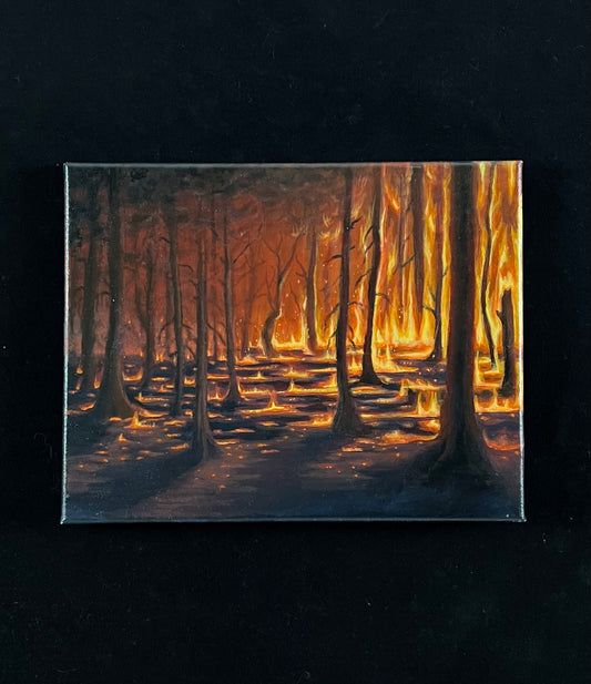 "The Approach" Acrylic Painting