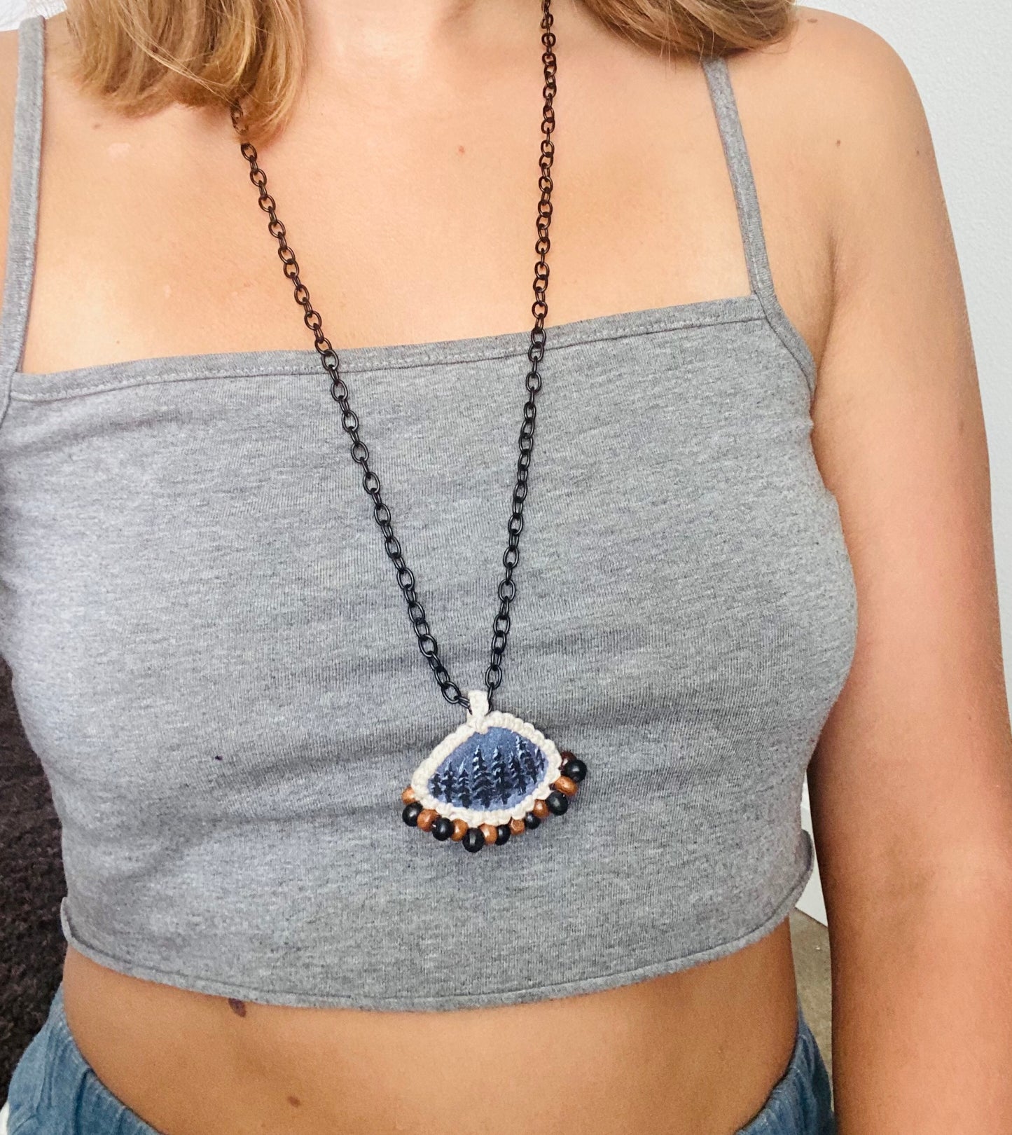Painted Seashell Necklace