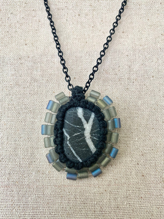 Beaded Stone Necklace