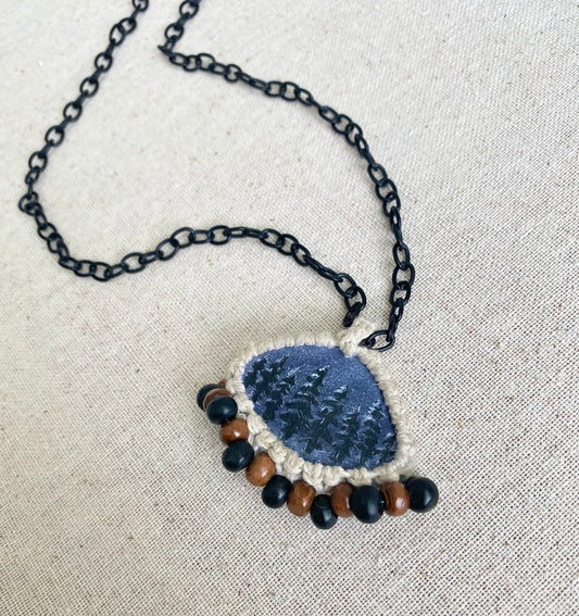 Painted Seashell Necklace